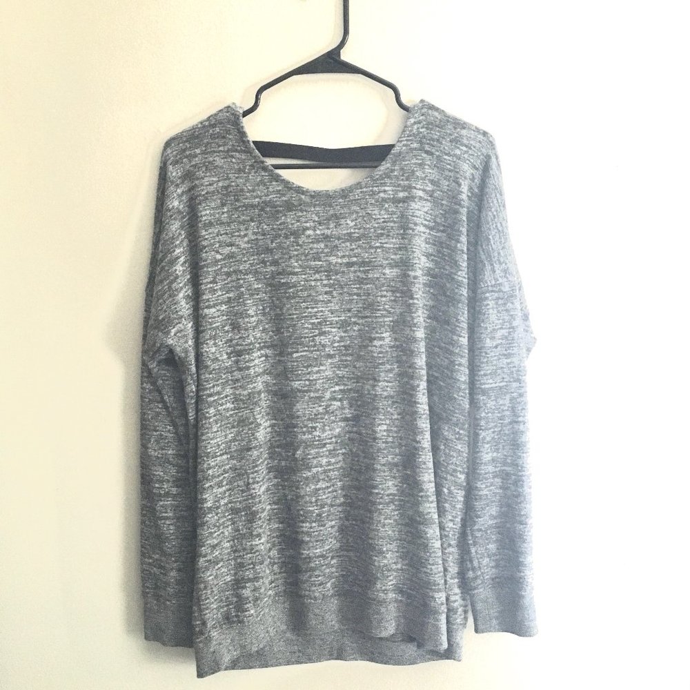 Womens Long Sleeve Top, Crisscross Back, L, NWOT